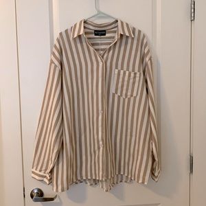 Kittenish S striped button down